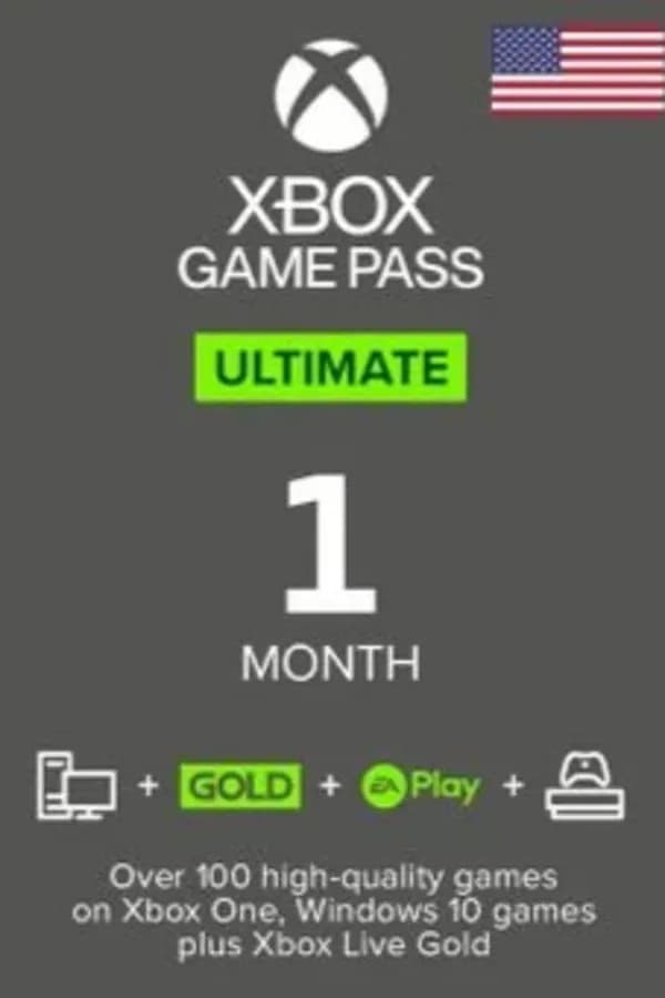 🔥 Xbox Game Pass Ultimate на 1 месяц (США) — Код активации ✅