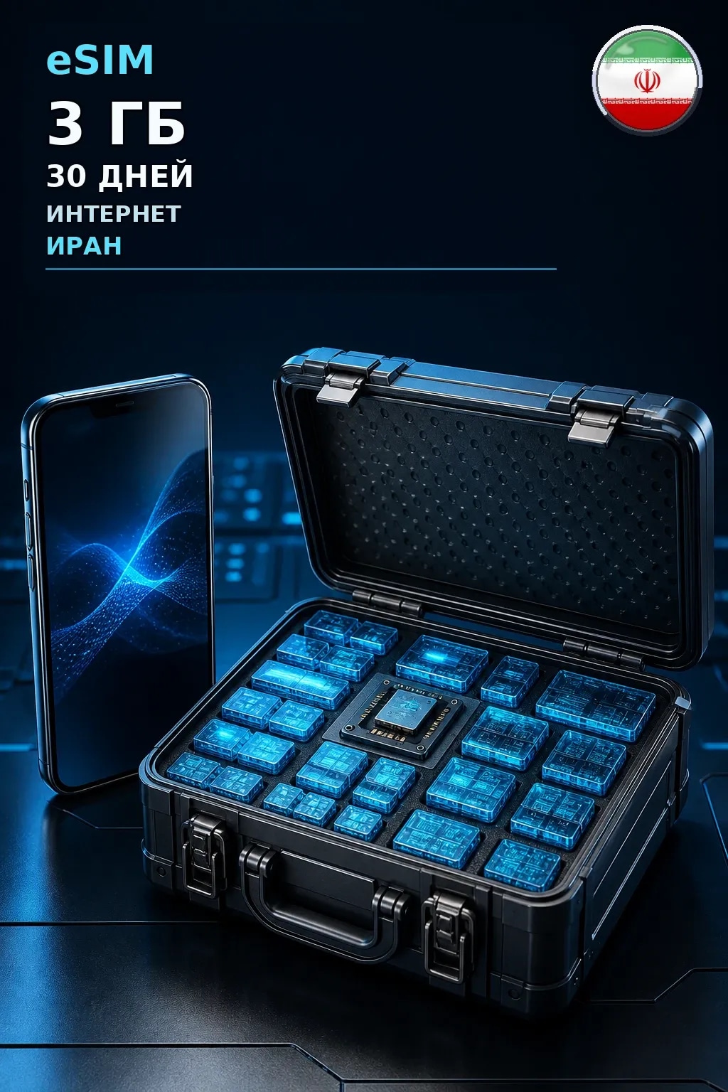 eSIM Иран — 3 ГБ, 30 дней — интернет