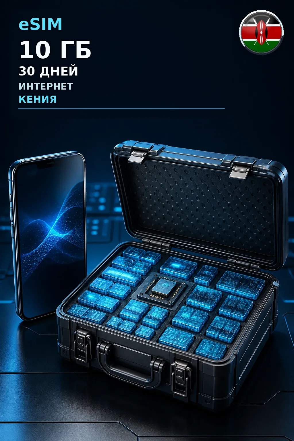eSIM Кения — 10 ГБ, 30 дней — интернет