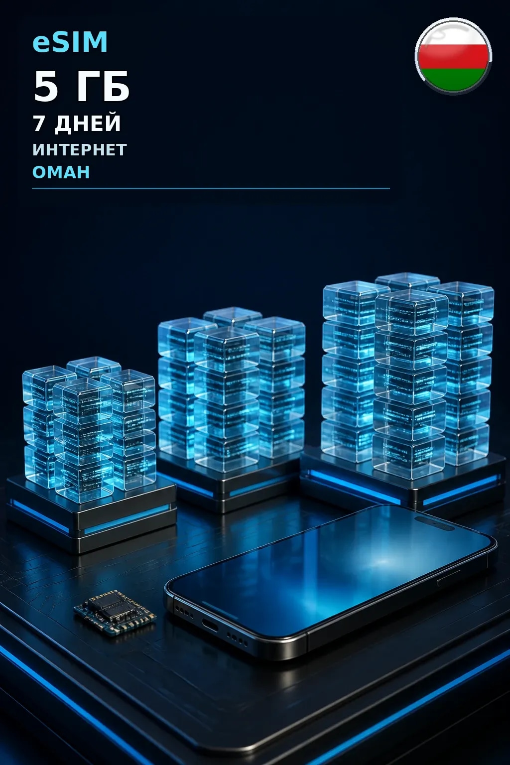 eSIM Оман — 5 ГБ, 7 дней — интернет