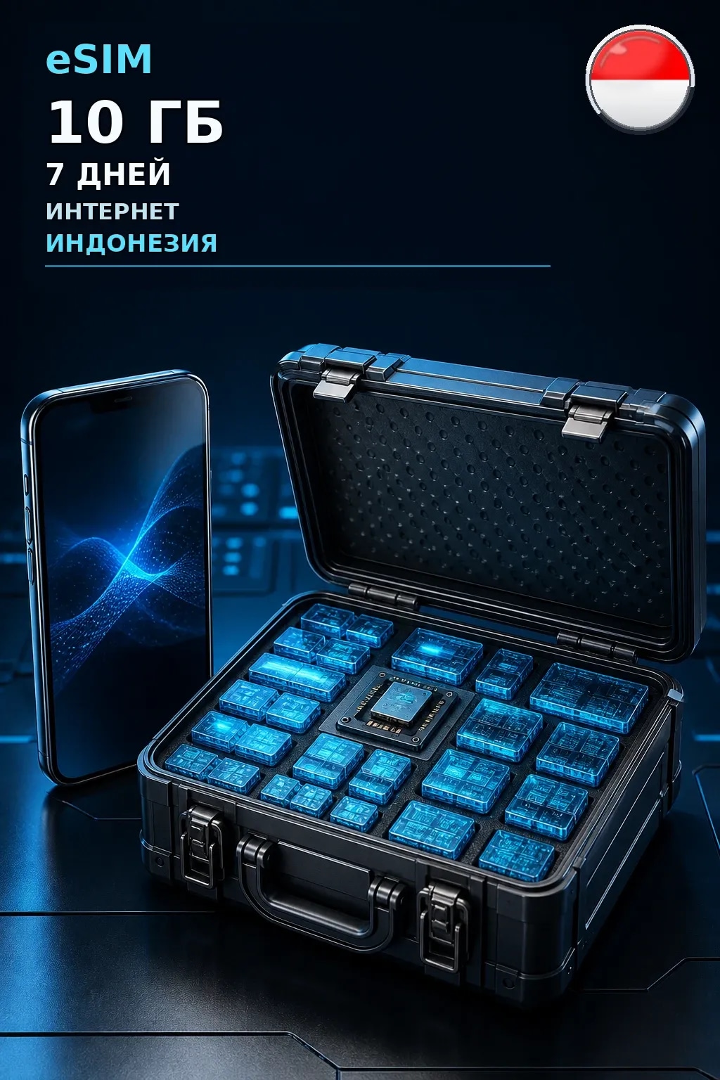 eSIM Индонезия — 10 ГБ, 7 дней — интернет