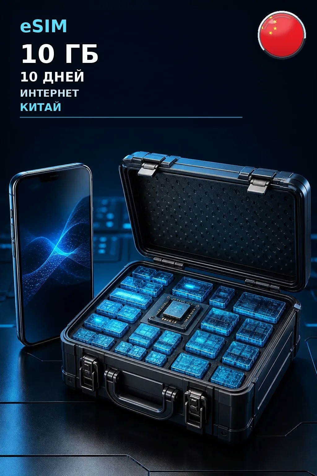 eSIM Китай — 10 ГБ, 10 дней — интернет